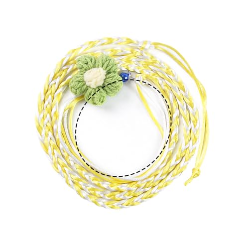 Verstellbarer Hamster Leinengurt Mit Blumendesign Für Kaninchen Eichhörnchen Kleines Animal Wanderseil Mit Glockenverstellbarer Hamster Trainingsleine von NPXUAMTJ