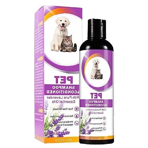 8 Oz Hunde Shampoo Conditioner Für Haustierkatzen Schuppenallergie Entferner Reduziert Flöhe Sanftes Feuchtigkeitsspendendes Shampoo Für Trockene Haut Hundepflegeprodukt Sensitiveskin Hunde von NRVTRE