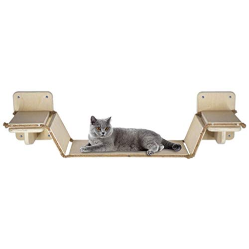 Katzenleiter-Stufen, 100 cm, haustiersicher, Wandmontage, Klettertreppe, Wandmontage, Sprungplattform, Katzen, Kratzkletterer, Kletterstufe Katzenleiter-Stufen, 100 cm, haustiersicher, Wandmontage, Klettertreppe, Wandmontage, Sprungplattform, Katzen, Kratzkletterer, Kletterstufe von NSIBAN