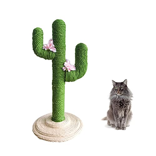 Pet Products Kaktusförmiger Krallenmöbel-Kratzbaum für Katzen mit Ballspielzeug, Katzenspielplatz, Kletterbaumturm von NSIBAN