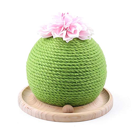 Verschleißfeste gewebte Sisal-Katzen, Kratzkaktusball, Holzbasis, interaktives Haustierspielzeug, Kratzbaum, lustiges Kratzbrettzubehör Verschleißfeste gewebte Sisal-Katzen, Kratzkaktusball, Holzbasis, interaktives Haustierspielzeug, Kratzbaum, lustiges Kratzbrettzubehör von NSIBAN