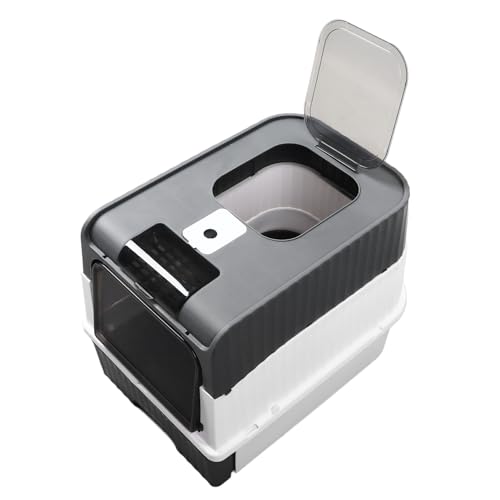 Geschlossene Katzentoilette mit Schubladendesign zur Geruchskontrolle, tragbare Katzentoilette für den Innenbereich, geräumige Katzentoilettenbox mit Zubehör Geschlossene Katzentoilette mit Schubladendesign zur Geruchskontrolle, tragbare Katzentoilette für den Innenbereich, geräumige Katzentoilettenbox mit Zubehör von NSXAYIWE