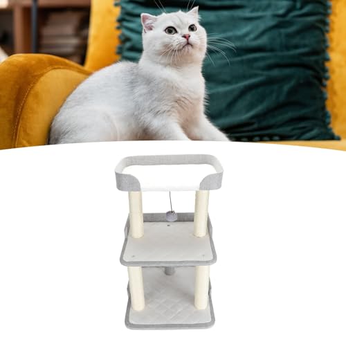 NSXAYIWE Katzenbaumturm, multifunktionales Katzenbett und Klettergerüst mit Stabiler Basis für den Innen- und Außenbereich, 3-lagiger Katzenkletterbaum für Katzen NSXAYIWE Katzenbaumturm, multifunktionales Katzenbett und Klettergerüst mit Stabiler Basis für den Innen- und Außenbereich, 3-lagiger Katzenkletterbaum für Katzen von NSXAYIWE
