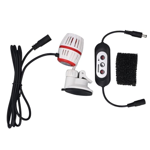 NSXAYIWE Aquarium Wave Maker Pumpe, einstellbare Kreislaufpumpe, 4 Getriebe Variable Frequenz Aquarium Power Head für Süßwasser- und Meeresaquarien bis zu 40 Gallone (Weiß) von NSXAYIWE