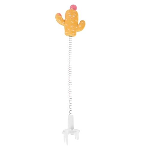 NSXAYIWE Katzen-Teaser-Stick mit Cartoon-Puppe, Metallfeder-Katzenstab-Spielzeug für interaktives Spielen, Plüsch-Teaser-Stab für Kätzchen und Katzen in Heim- oder Zoohandlungen NSXAYIWE Katzen-Teaser-Stick mit Cartoon-Puppe, Metallfeder-Katzenstab-Spielzeug für interaktives Spielen, Plüsch-Teaser-Stab für Kätzchen und Katzen in Heim- oder Zoohandlungen von NSXAYIWE