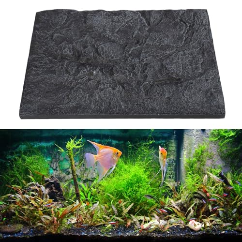 NSXAYIWE Steinaquariumhintergrund, 3D -Effektschaumfischtank Hintergrundwand für Aquariumfischtank, Reptilienhintergrund für Terrarium (E) von NSXAYIWE