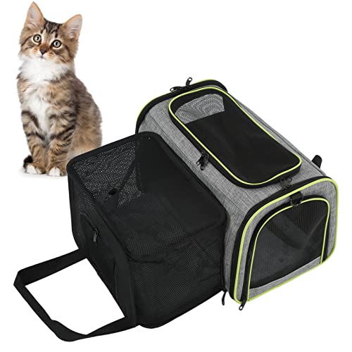 Weiche Tragetasche für Haustiere mit Plüschpolster und Gurt, von Fluggesellschaften zugelassene Katzen-Reisetasche zum Wandern und im Freien, geräumiger Haustier-Rucksack für Weiche Tragetasche für Haustiere mit Plüschpolster und Gurt, von Fluggesellschaften zugelassene Katzen-Reisetasche zum Wandern und im Freien, geräumiger Haustier-Rucksack für von NSXAYIWE