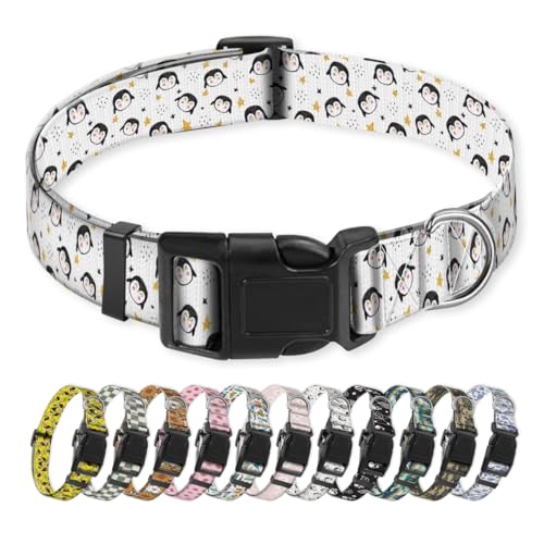 NUGGHU Hundehalsband, niedliches Welpenhalsband, lustiges Haustierhalsband, verstellbare weiche Hundehalsbänder für mittelgroße Hunde, niedliche Pinguine NUGGHU Hundehalsband, niedliches Welpenhalsband, lustiges Haustierhalsband, verstellbare weiche Hundehalsbänder für mittelgroße Hunde, niedliche Pinguine von NUGGHU