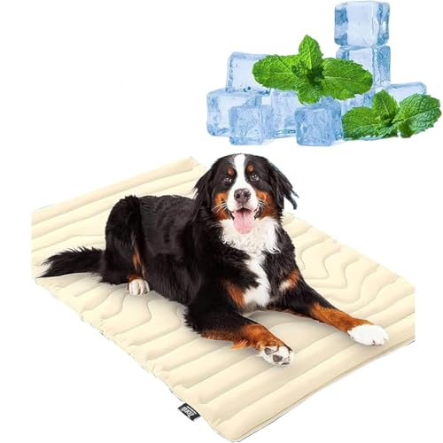 NUKYEJH Barkley -Kühlmatte, Kühlmatte für Hunde, wasserdicht (Yellow,S) von NUKYEJH