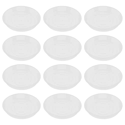 NULYLU 12 -pcs Plastikpflanztaucer Tropf Pflanzenschalen Blütenstopfplatten Für Innengarten Im Innenbereich von NULYLU