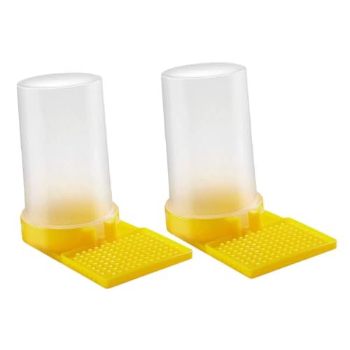NULYLU 2 Stück Bienenfutterspender, Imker Wasserbecher, Bienentränke, Wasser Für Bienen, Garten Bienenstock Eingangsfutterspender, Bienenstock Futterspender, Bienen Wasserfutterspender, von NULYLU