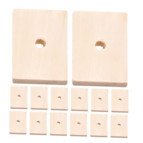 NULYLU 20 Stück Vogelnest Dekoration, Papageienspielzeug, Papageien Holzblock Spielzeug, Zähneknirschen, Holzblöcke, Spielzeug Für Vögel, Papageien Holzspan Spielzeug, Papageien Anhänger von NULYLU