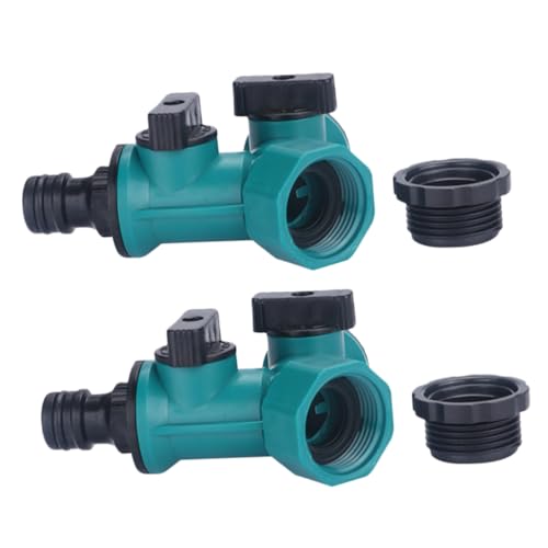 NULYLU 2Stücke Y Schlauchverteiler mit Absperrventil Einstellbare Schlauchadapter für Gartenschläuche für Gartenbewässerung und Autowaschen zu Installieren NULYLU 2Stücke Y Schlauchverteiler mit Absperrventil Einstellbare Schlauchadapter für Gartenschläuche für Gartenbewässerung und Autowaschen zu Installieren von NULYLU