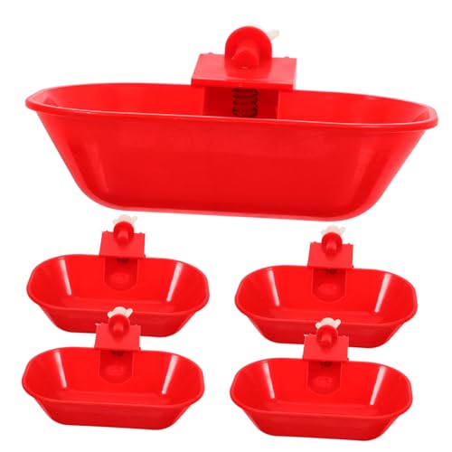 NULYLU 5 Stück Automatischer Trinkbrunnen Geflügeltränke Häschen Wasserspender Automatische Geflügeltränke Geflügel Trinkbecher Geflügel Wasserspender Geflügel Futterbecher Rot NULYLU 5 Stück Automatischer Trinkbrunnen Geflügeltränke Häschen Wasserspender Automatische Geflügeltränke Geflügel Trinkbecher Geflügel Wasserspender Geflügel Futterbecher Rot von NULYLU