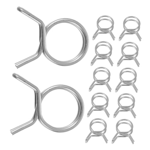 NULYLU 50 Stück Wasserrohrschelle Federbügel Schlauchschelle Mini-Klemmen Kleine Klammer Schellen Für Kraftstoffschläuche Federklammern Klemmen Federklemmen Silver Rostfreier Stahl NULYLU 50 Stück Wasserrohrschelle Federbügel Schlauchschelle Mini-Klemmen Kleine Klammer Schellen Für Kraftstoffschläuche Federklammern Klemmen Federklemmen Silver Rostfreier Stahl von NULYLU