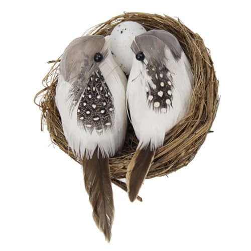 NULYLU Künstliches Vogelnest Mit Vogel Gefälschtes Vogelnest Aus Holz Ornament Für Baum Kleine Dekoration Für Haus Garten Büro Restaurant NULYLU Künstliches Vogelnest Mit Vogel Gefälschtes Vogelnest Aus Holz Ornament Für Baum Kleine Dekoration Für Haus Garten Büro Restaurant von NULYLU