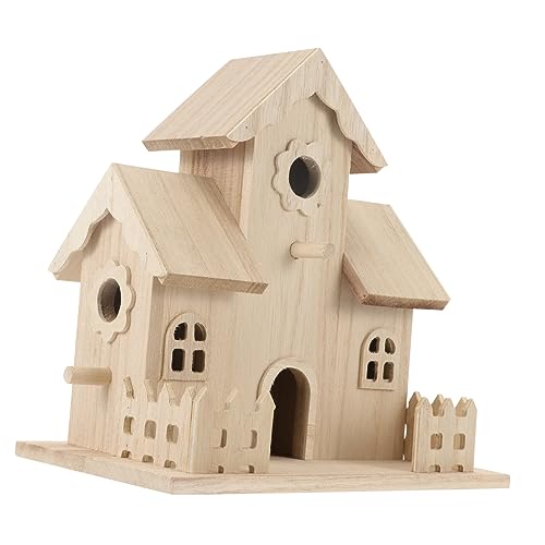 NULYLU Eleganter Vogelnistkasten Aus Holz Im Retro-Stil Vogelnistkasten für Gartendekoration Vogelhaus Basteln NULYLU Eleganter Vogelnistkasten Aus Holz Im Retro-Stil Vogelnistkasten für Gartendekoration Vogelhaus Basteln von NULYLU