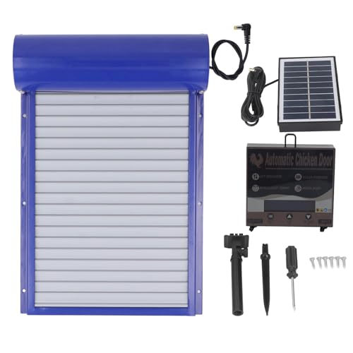 Automatische Hühner -Coop -Tür - Solar -Antriebseröffnung mit programmierbarem Timer, Robustes Metalldesign für Hühner und Enten Automatische Hühner -Coop -Tür - Solar -Antriebseröffnung mit programmierbarem Timer, Robustes Metalldesign für Hühner und Enten von NUMNBE