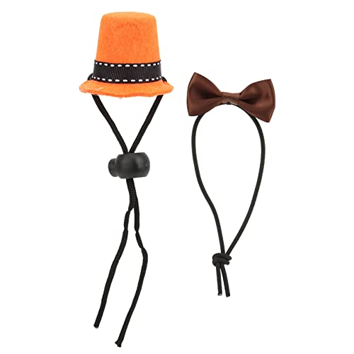 Crawling Pet Magic Hut - Premium -Filztuch, langlebige und verstellbare Fliege, süßes farbenfrohes Design für kleine Tiere, Party- und Urlaubskostüm, passt Haustiere bis zu 11,8 (Type 1) von NUMNBE