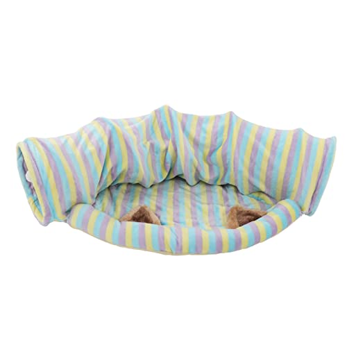 Katzentunnelbett weiche und komfortable zusammenklappbare Katzenspielrohr mit Matte für Katzen Hunde Kaninchen Katzentunnelbett weiche und komfortable zusammenklappbare Katzenspielrohr mit Matte für Katzen Hunde Kaninchen von NUMNBE