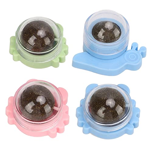 NUMNBE 4pcs Catnip Ball - Interaktive Zähneputzkrabben rotierende Katzen -Lick -Kugelspielzeug für Katzen und Kätzchen NUMNBE 4pcs Catnip Ball - Interaktive Zähneputzkrabben rotierende Katzen -Lick -Kugelspielzeug für Katzen und Kätzchen von NUMNBE