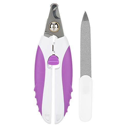 NUMNBE Edelstahl Haustier Nagel Clipper Trimmer für Hundekatze Pflegegesundheit Lila von NUMNBE