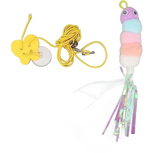 NUMNBE Hängende Tür Katzenspielzeug Interaktives Kätzchen Spielzeug Plüsch Ball Elastizität Seil Safe Fun Cat Teaser Verstellbares Spielzeug NUMNBE Hängende Tür Katzenspielzeug Interaktives Kätzchen Spielzeug Plüsch Ball Elastizität Seil Safe Fun Cat Teaser Verstellbares Spielzeug von NUMNBE