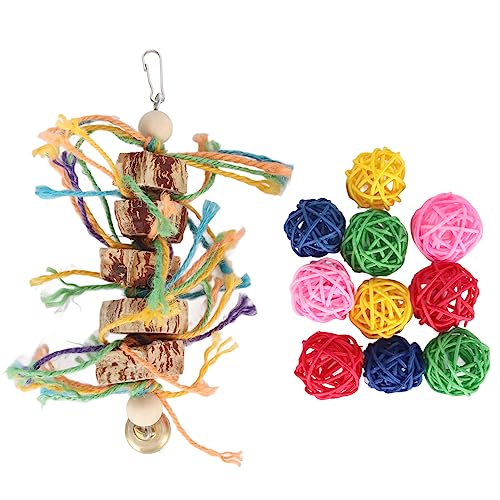 NUMNBE Papageien kauen Spielzeug Spaß Innovative Nüsse Hanf Seil Vogel Rattan -Kugeln kauen Spielzeug für Sittiche Cockatiels Conures Budgie NUMNBE Papageien kauen Spielzeug Spaß Innovative Nüsse Hanf Seil Vogel Rattan -Kugeln kauen Spielzeug für Sittiche Cockatiels Conures Budgie von NUMNBE