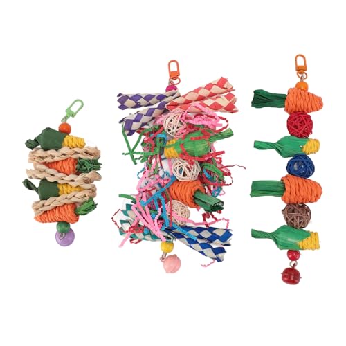 NUMNBE Papageienkau -Spielzeug Set Vögel Slhredding Futtersuche Bisskäfig -Hängsspielzeug für Sittiche Lovebirds NUMNBE Papageienkau -Spielzeug Set Vögel Slhredding Futtersuche Bisskäfig -Hängsspielzeug für Sittiche Lovebirds von NUMNBE
