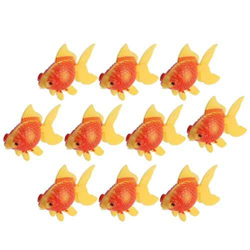 NUOBESTY 3st Künstlicher Karpfen Trimbo DIY-verzierung Gefälschter Schwimmender Goldfisch Gefälschter Goldfisch Für Teich Aquarienfische Zierfische Pneumatisch Umweltfreundlicher Kunststoff von NUOBESTY
