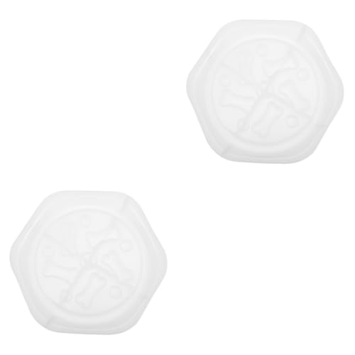 NUOBESTY DIY & Handwerk 2 STK Reisschalenform pet Water Bowl Kristallkleber Form geschirrtuch Hundeknochen Haustiernapf Aufbewahrungskiste Kristallschale Werkzeuge Machen Kieselgel Weiß von NUOBESTY