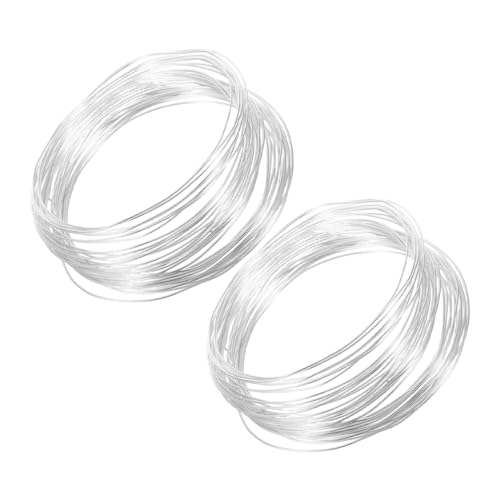 NUOBESTY 2 Stück Aluminiumdraht Biegsamer Basteldraht für Schmuckherstellung Floristik DIY Dekorationen Vielseitiger Draht für Kreative Projekte von NUOBESTY
