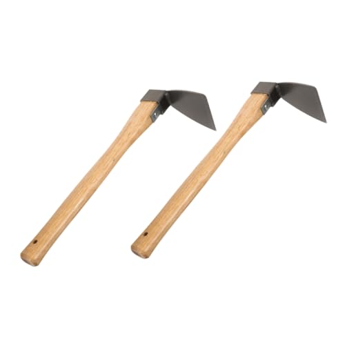 NUOBESTY 2 Stück Kleine Hacke Gartenhacke Für Den Außenbereich Handhacke Zum Jäten Landwirtschafts Handwerkzeuge Stahl Gartenhacke Bodenlockerungshacke Bodenlockerungswerkzeug von NUOBESTY