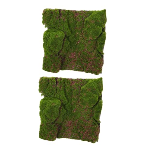 NUOBESTY 2 Stück Simulation Moos Rasen Künstliches Gras Zum Basteln Teppich Aus Kunstrasen Gefälscht Teppich Aus Synthetischem Moos Simulation Grasmatte Moosteppich Moosmatte Tuften Green von NUOBESTY