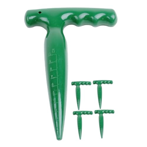 NUOBESTY Hand Dibber Teiliges Gartenwerkzeug für Pflanzen von Samen Tragbarer Bodenlocher für Setzen von Setzlingen für Gemüsebeete Töpfe von NUOBESTY