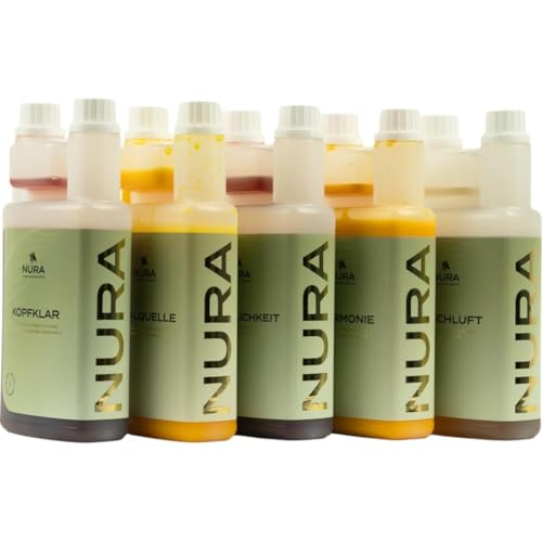 NURA HORSE SUPPLEMENTS - Ergänzungsfuttermittel Set - Gelenke, Haut & Fell, Atemwege, Stoffwechsel, Nerven im Vorteilspack von NURA HORSE SUPPLEMENTS