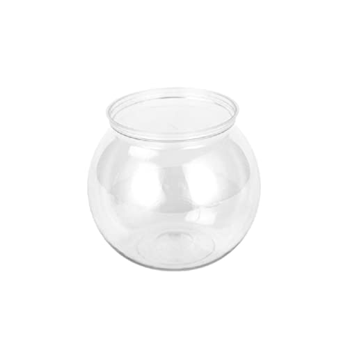 Plastics Round Aquarium Unbreakable Crystal-Clear Fish Bowls For Small Fish 4 Sizes Vases For Candy Ornament Holder Plastics Bowls Bowls Plastics Clear Round Fish Bowl von NURCIX