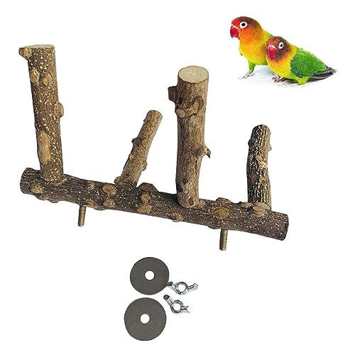 Vogel-Sitzstange aus Naturholz, natürliches Spielzeug, erweitert den Raum, Geschenk, erhöht die Übung, langlebig, um Papageien-Sitzstange zu verwenden von NURCIX