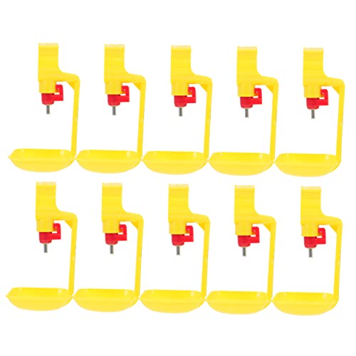 NUSITOU 10st Automatische Tränke Für Hühner Geflügeltränke Trinknippel Für Kaninchen Futterbehälter Für Hühner Wasserspender Für Nutztiere Hühnernippeltränke Huhn Haupt Plastik Lieferungen von NUSITOU