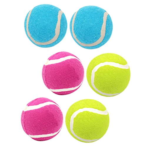 NUSITOU 6st Tennisspielzeug Für Hunde Hund Apportiert Bälle Interaktives Hundespielzeug Beißspielzeug Für Welpen Beißbälle Für Hunde Kaubälle Für Hunde Pet-Ball Golden Retriever Gummi von NUSITOU