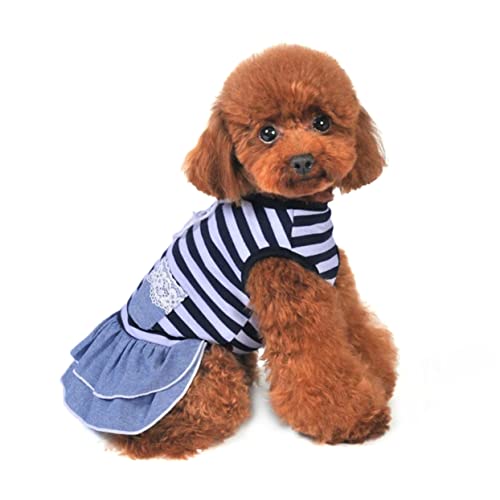 NUSITOU Haustierkleid Hund Tuch Sommer Kleidung von NUSITOU