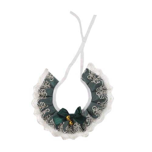 NUSITOU Katze Hund Spitzenschal Kopftuch aus Spitze Blumenhalsband Halsketten Welpenhalsband Spitzenkragen für Welpen Verstellbares Haustierhalsband Kätzchen schmücken Hündchen von NUSITOU