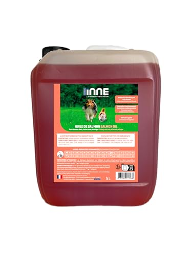 NUTRIVET - INNE - Huile de Saumon - Ergänzungsfuttermittel - Hunde & Katzen - Lachsöl - Reich an Omegas 3 und 6 - Dose 5L von Nutrivet