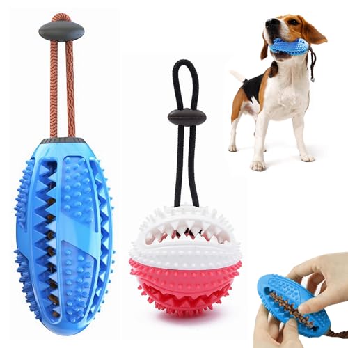 NUUOTP Hundespielzeug Unzerstörbar Kauspielzeug für Hunde Hundespielzeug Befüllbar aus Naturkautschuk Welpe Zähne Kauen Spielzeug Dog Toys for Aggressive Chewers für Welpen Mittelgroße und Große von NUUOTP
