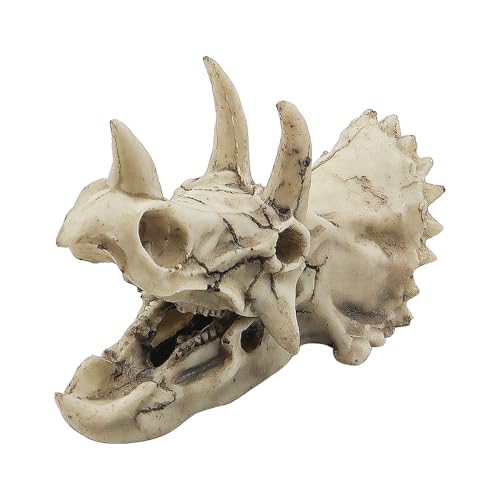 NUZAMAS Aquarium-Dinosaurier-Fossil-Dekoration, Triceratops-Schädel-Dekoration, künstliches Dinosaurier-Versteck, Höhlenlandschaft, Fischtank-Dekoration, Landschaftsversteck NUZAMAS Aquarium-Dinosaurier-Fossil-Dekoration, Triceratops-Schädel-Dekoration, künstliches Dinosaurier-Versteck, Höhlenlandschaft, Fischtank-Dekoration, Landschaftsversteck von NUZAMAS