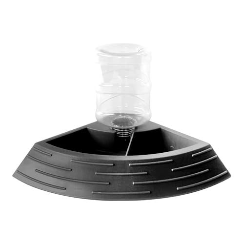 NUZAMAS Automatischer Wasserspender für Reptilien, Tränke, Terrarium, Ecknapf, Lebensraumdekor, Futter- und Wassernapf für Schildkröten, Frösche, Spinnen, Amphibien, Chamäleons, Geckos, Schwarz NUZAMAS Automatischer Wasserspender für Reptilien, Tränke, Terrarium, Ecknapf, Lebensraumdekor, Futter- und Wassernapf für Schildkröten, Frösche, Spinnen, Amphibien, Chamäleons, Geckos, Schwarz von NUZAMAS