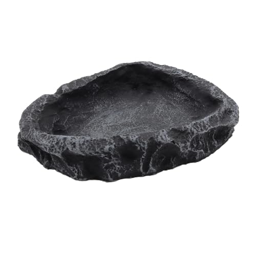 NUZAMAS Futternapf für Reptilien, Aquarium-Ornament, Terrarium-Futterspender, Kunstharzschale, Eidechsen-Futternapf, Felsfutter-/Wasserschale für Schildkröten, Eidechsen, Frösche, Geckos NUZAMAS Futternapf für Reptilien, Aquarium-Ornament, Terrarium-Futterspender, Kunstharzschale, Eidechsen-Futternapf, Felsfutter-/Wasserschale für Schildkröten, Eidechsen, Frösche, Geckos von NUZAMAS
