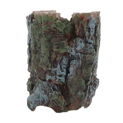 NUZAMAS Reptilienhöhle, Versteck für Aquarien, Meeresdekor, Ornamente, Simulationsbaum, Amphibien, Reptilienhöhle, Landschaftszubehör für Skorpione, Eidechsen, Baumstumpfhöhle NUZAMAS Reptilienhöhle, Versteck für Aquarien, Meeresdekor, Ornamente, Simulationsbaum, Amphibien, Reptilienhöhle, Landschaftszubehör für Skorpione, Eidechsen, Baumstumpfhöhle von NUZAMAS