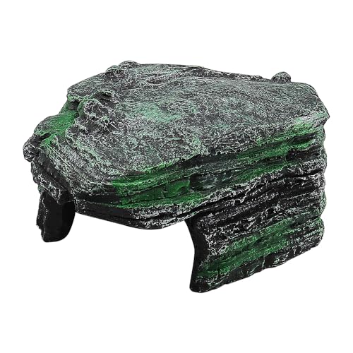 NUZAMAS Sonnenterrasse für Schildkröten, Stein aus Kunstharz, Kletterplattform zum Sonnen von Schildkröten, Aquariumdekor, Aquariuminsel, Ornament für Landschildkröten, Reptilien und Fische NUZAMAS Sonnenterrasse für Schildkröten, Stein aus Kunstharz, Kletterplattform zum Sonnen von Schildkröten, Aquariumdekor, Aquariuminsel, Ornament für Landschildkröten, Reptilien und Fische von NUZAMAS
