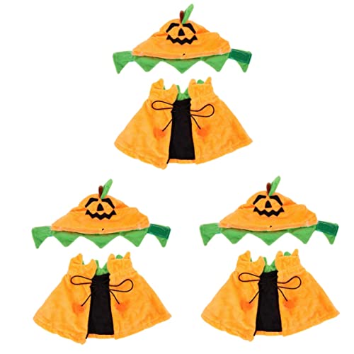 Haustier Halloween Kostüme, 3-teiliger Haustier-Umhang, Halloween-Kürbis-Kostüm, Haustier, Hund, Katze, Cosplay-Requisiten Haustier Halloween Kostüme, 3-teiliger Haustier-Umhang, Halloween-Kürbis-Kostüm, Haustier, Hund, Katze, Cosplay-Requisiten von NUZBCPETR
